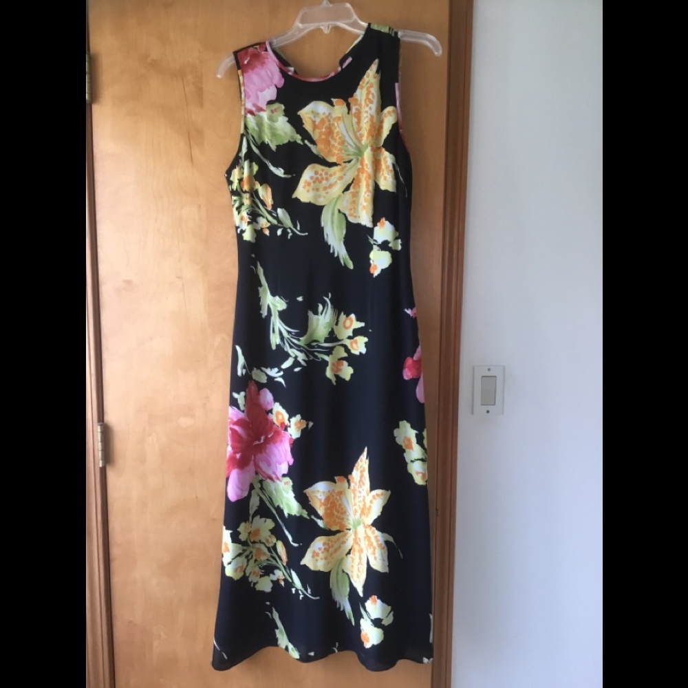 Talbots Floral Dress- Silk